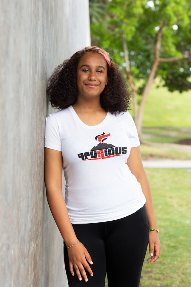 Ffurious Logo Ladies Tee - White