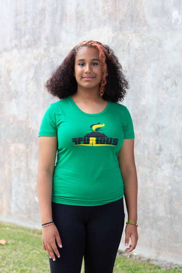 Ffurious Logo Ladies Tee - Green