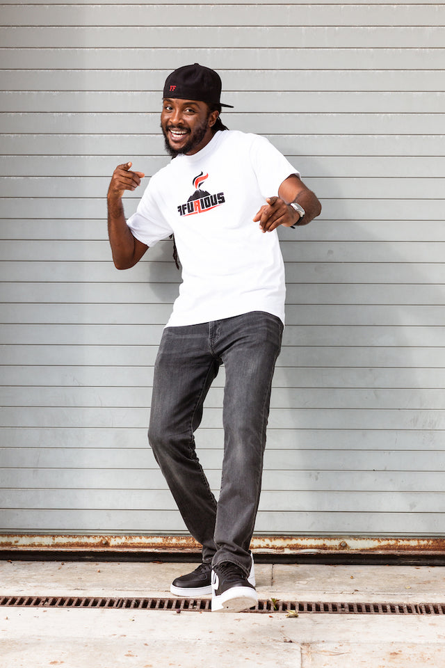 Ffurious Logo Mens Tee - White