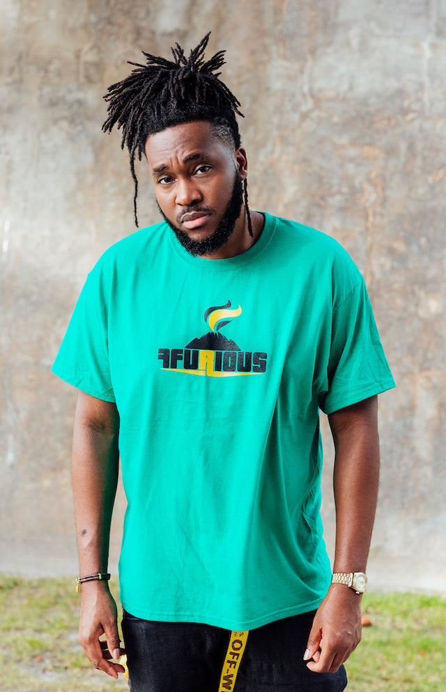 Ffurious Logo Mens Tee - Green