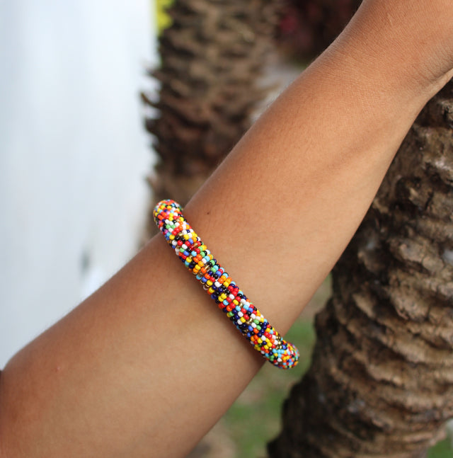 Multi Beaded, Multi Color Bracelet