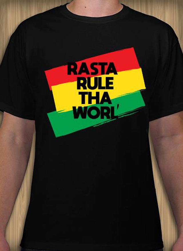 Rasta Rule tha Worl' - Men's T-shirt