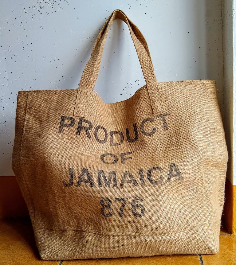 "Product of Jamaica 876" Oversize Tote Bag